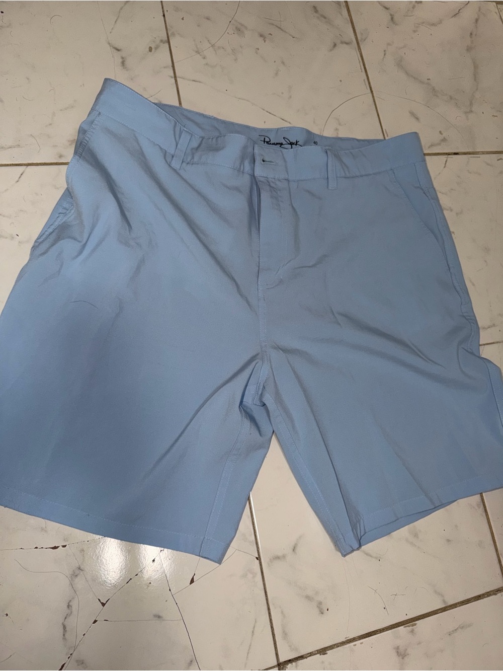 Panama Jack Golf Light Blue Men’s Flat Front Shorts